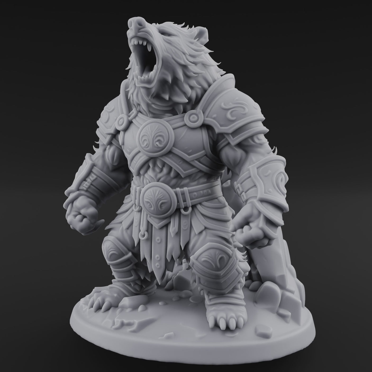 Roaring In Regalia Ursine Warrior