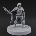 Cape Sweeping Swordsman Human Barbarian