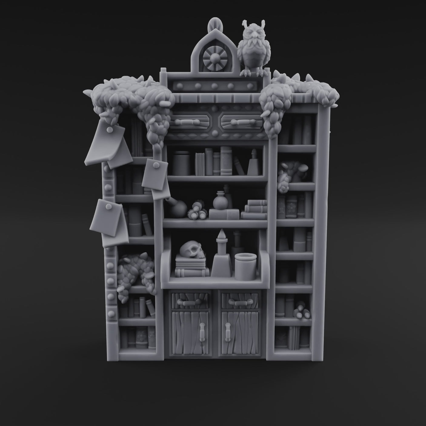 Stuffed Alchemist Bookshelf