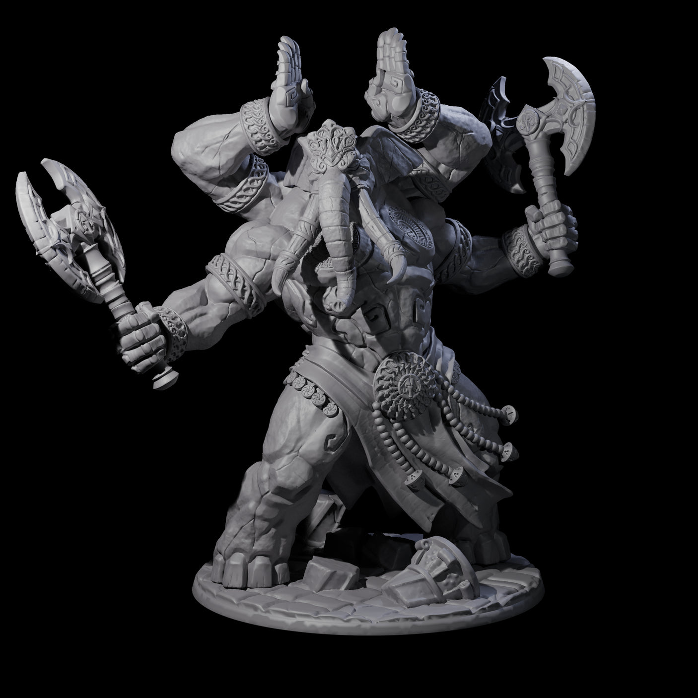 Massive Avatar of a Loxodon God