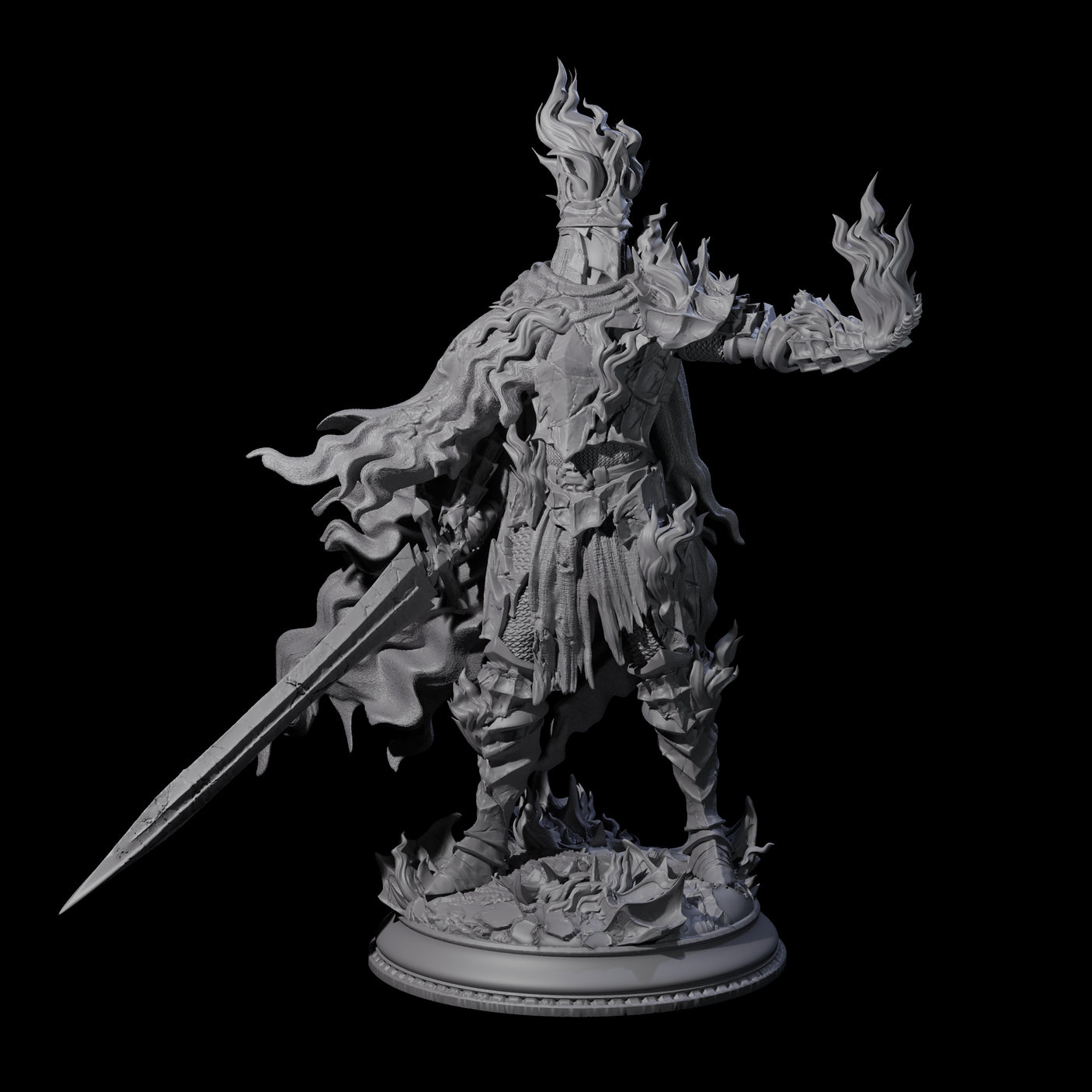 Flaming Death Knight