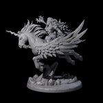 Charging Sorcerer on Winged Unicorn