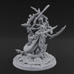 Blades Crossed Deadly Marilith Warrior