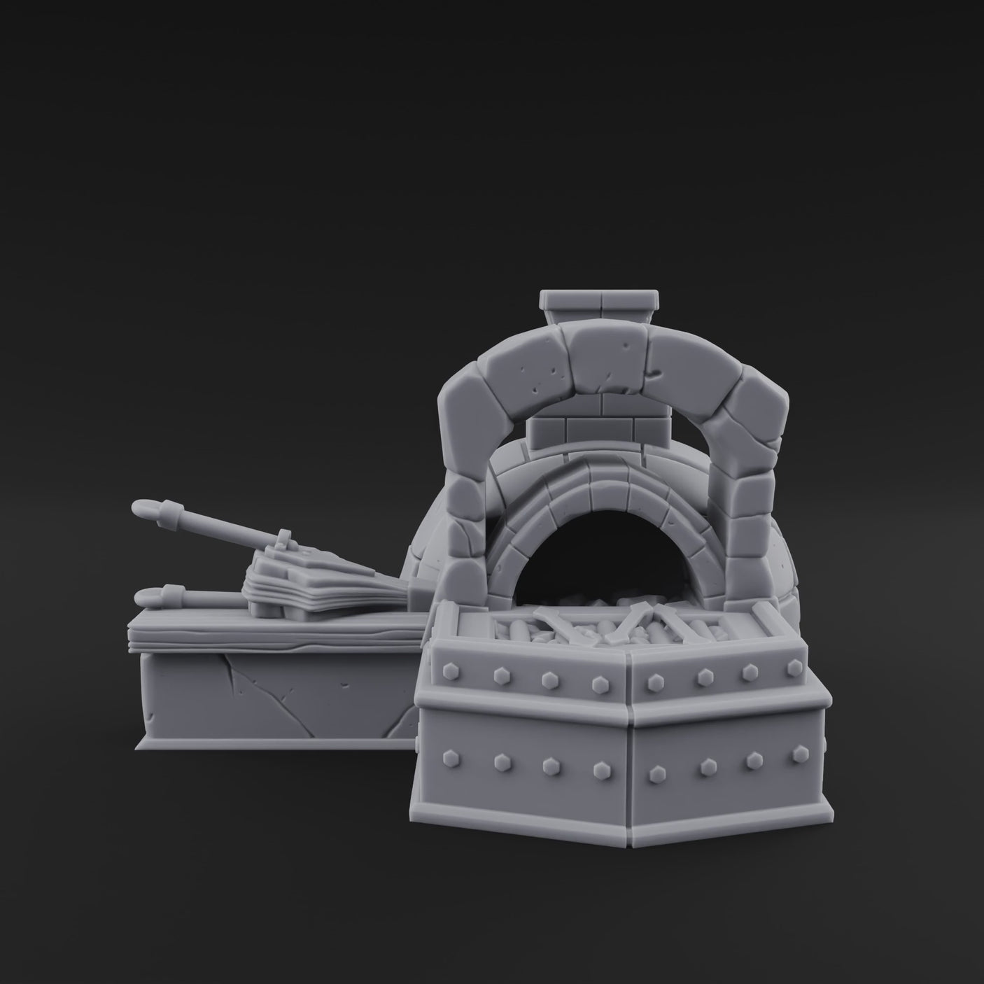 Ember-Glowing Blacksmith Furnace