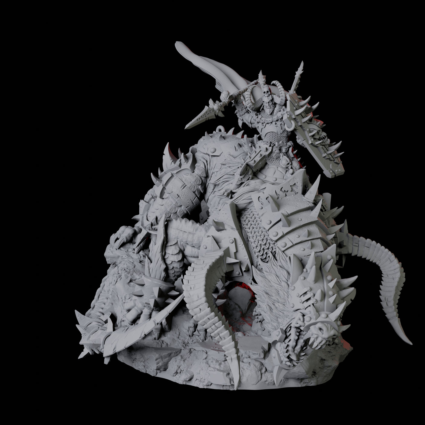 Armoured Warrior riding Udaak A