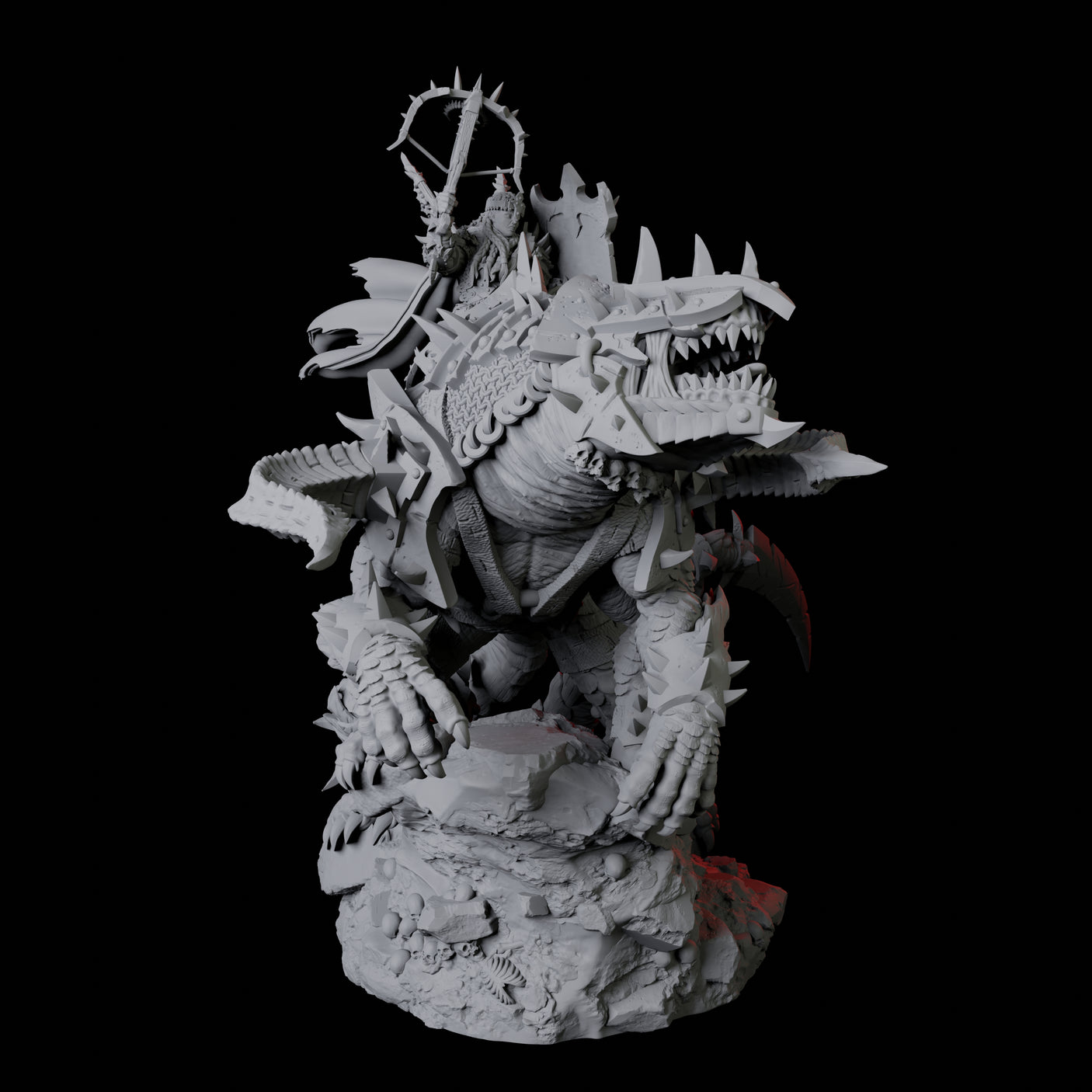 Armoured Warrior riding Udaak D