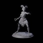 Pointing Tiefling Fighter