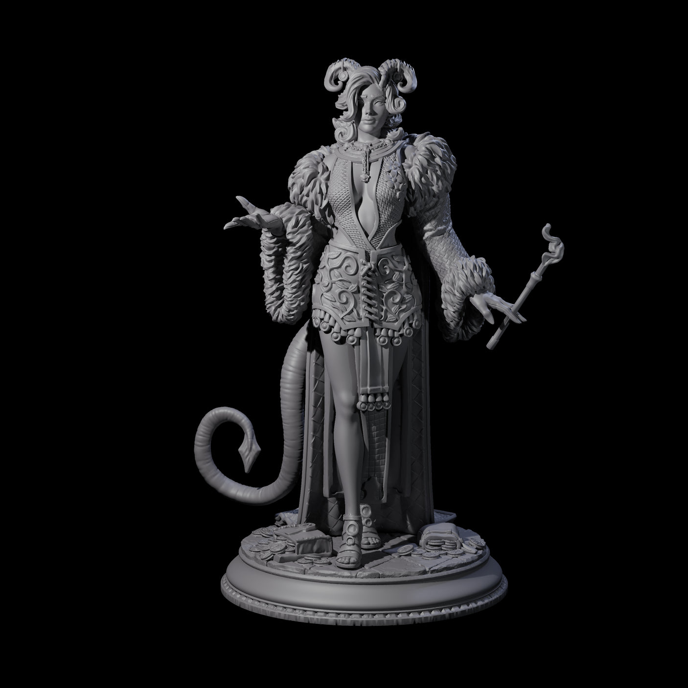Demure Tiefling Aristocrat