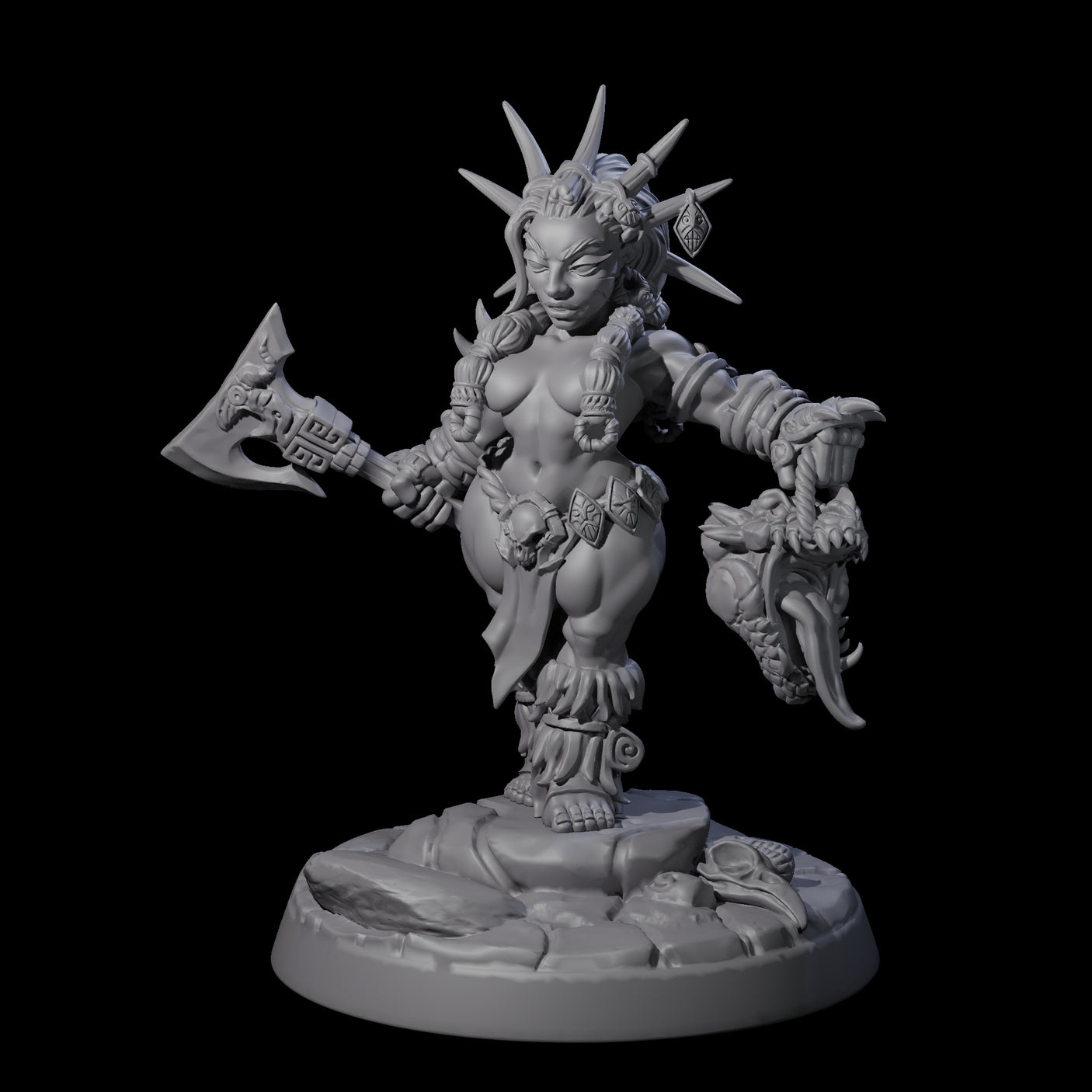 Dwarf Huntress Pin-up