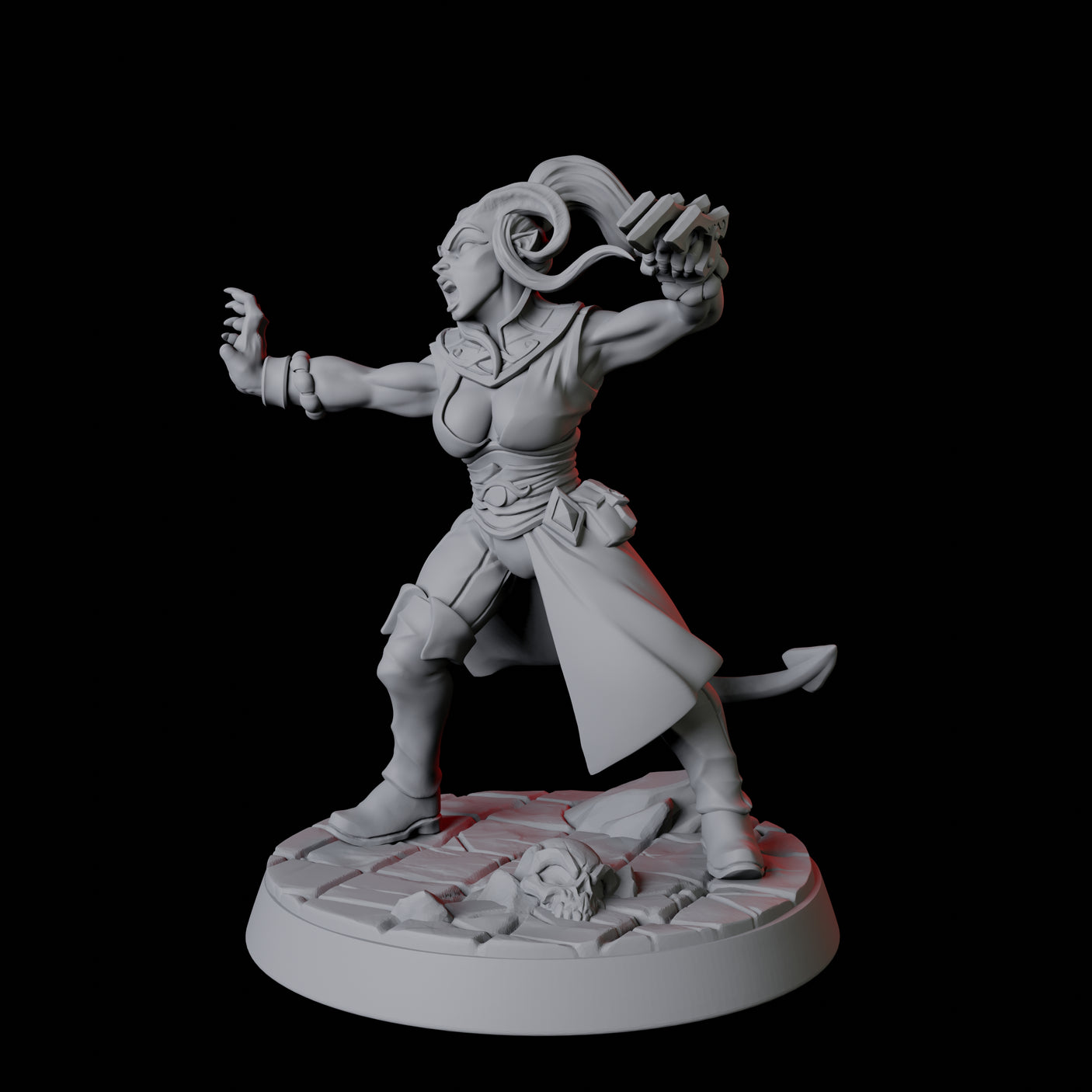Tiefling Monk F
