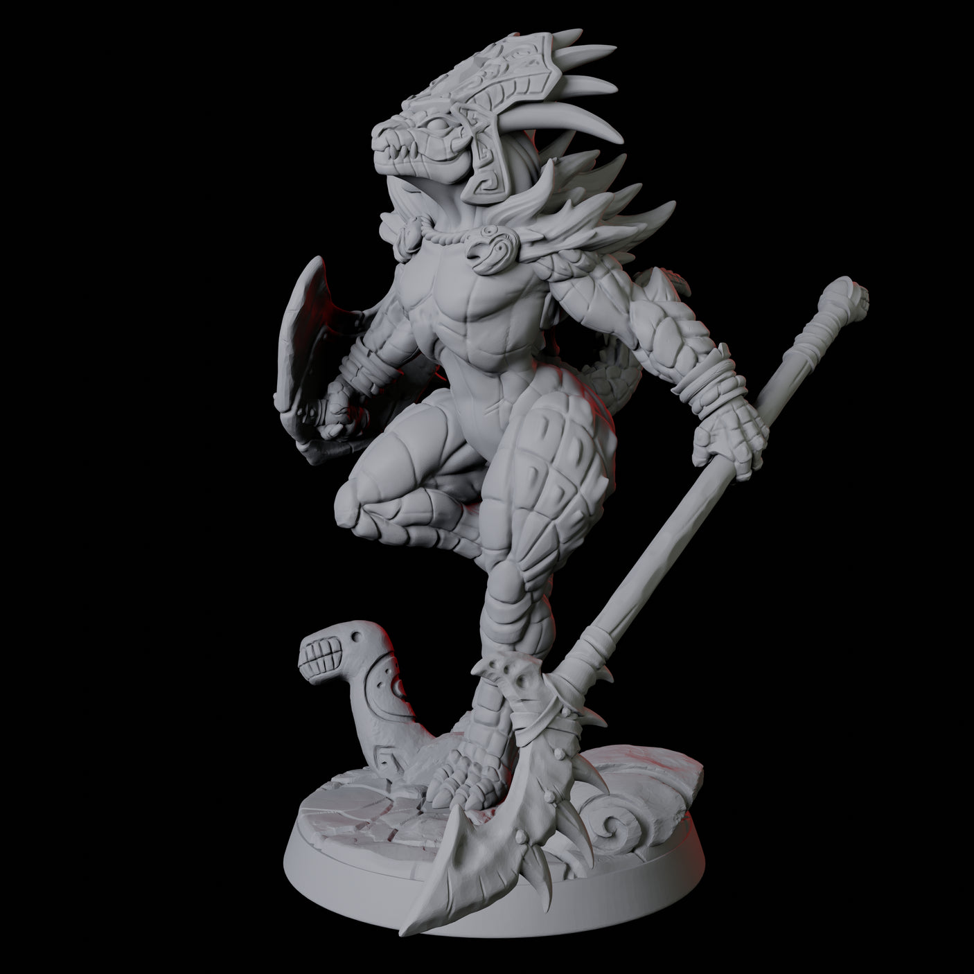 Sexy Frost Lizardfolk Pin-up