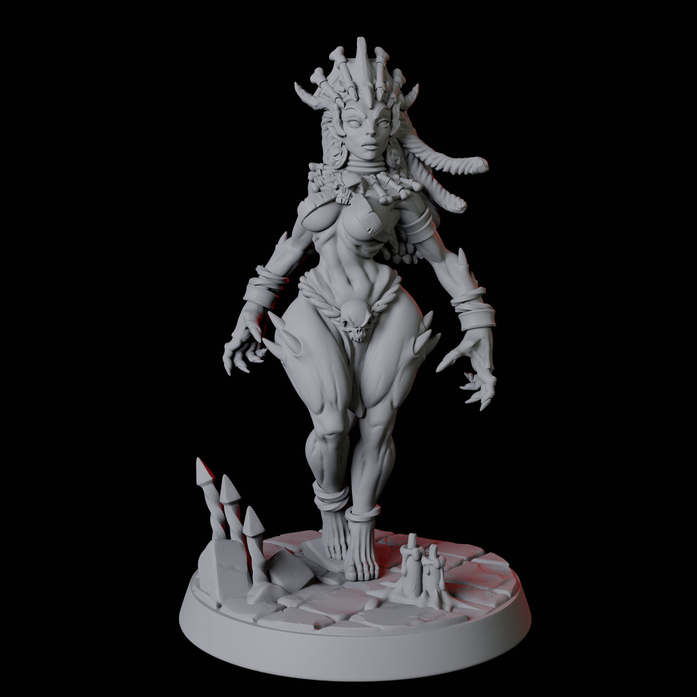 Creepy Undead Pin-up