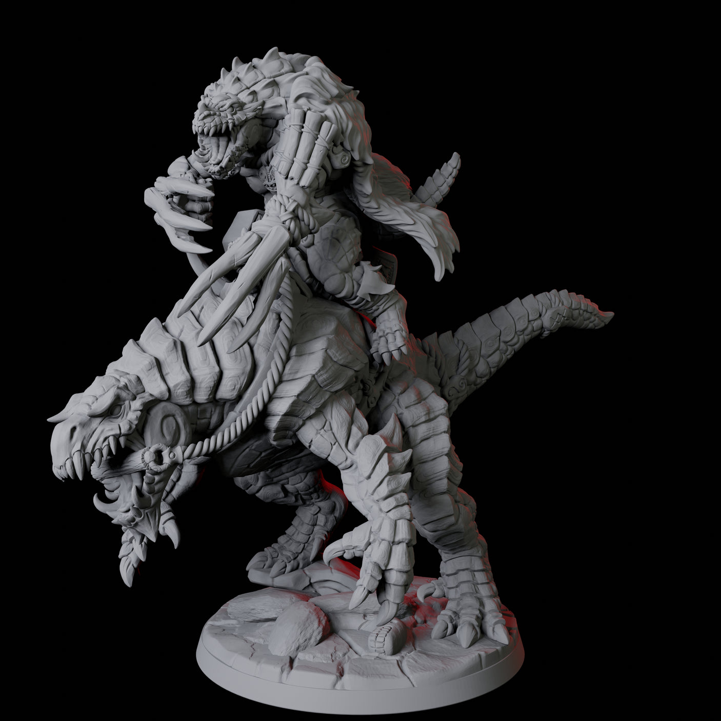 Frost Lizardfolk Warrior Rider D