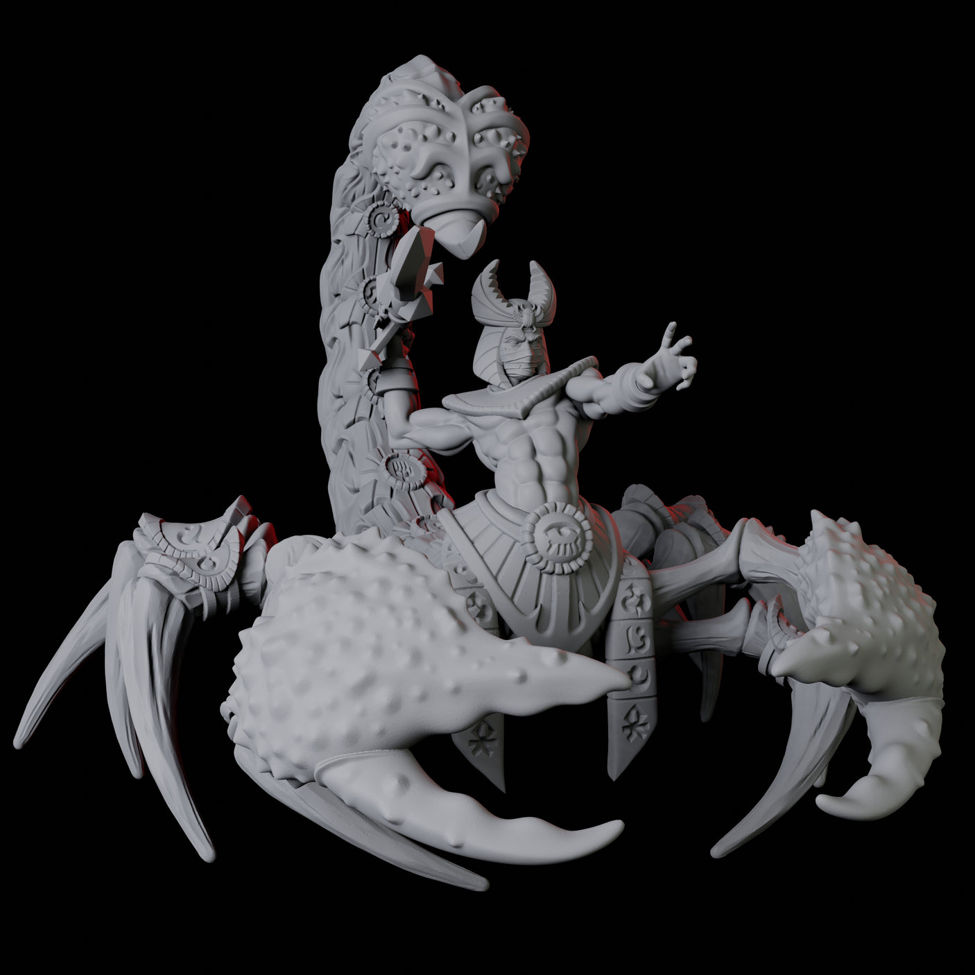 Giant Scorpion Mounted Warrior B