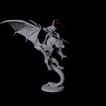 Valiant Dragonborn Warrior Riding Dragon A