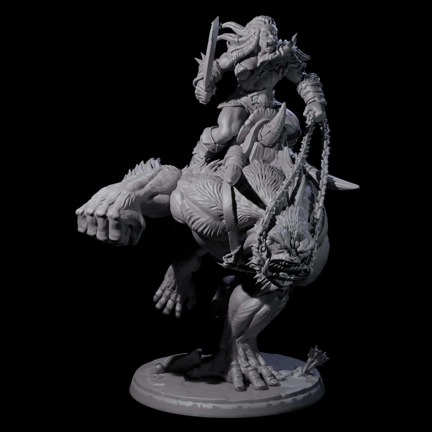 Orc Raider Riding Barlgura C