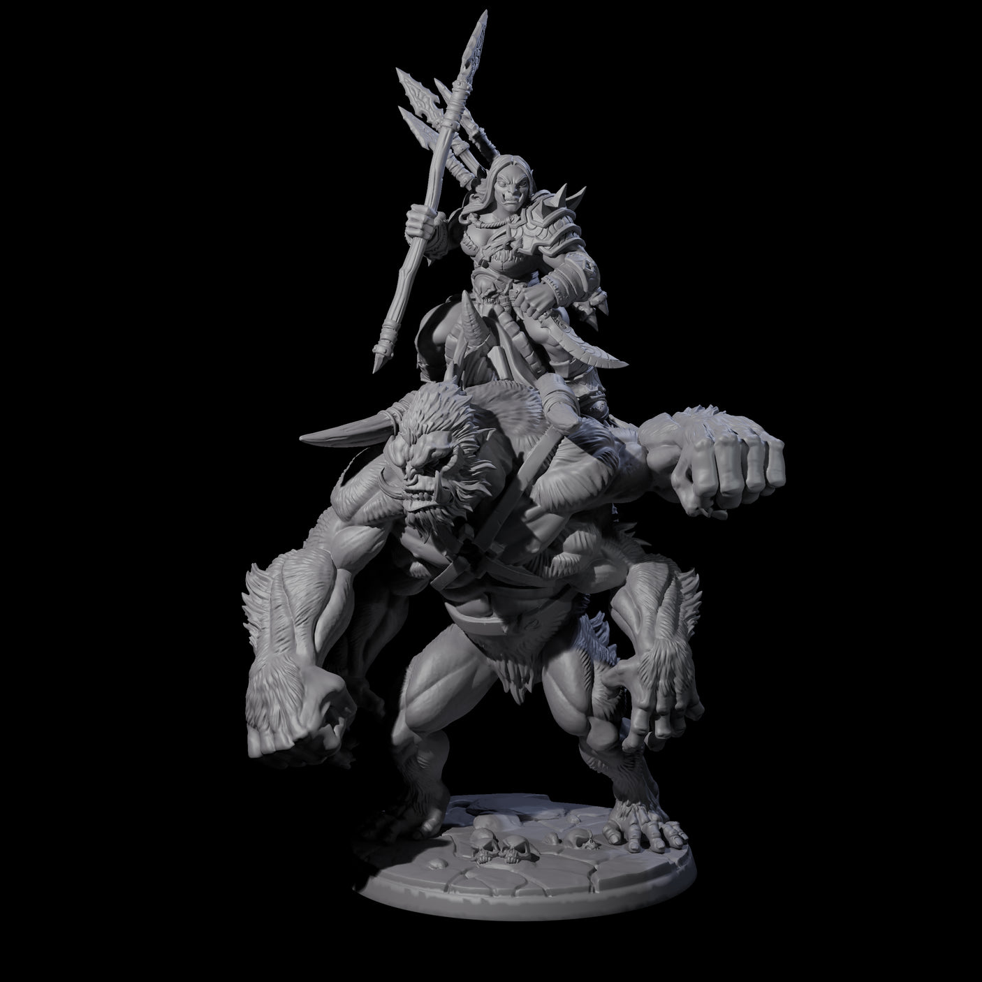 Orc Raider Riding Barlgura D