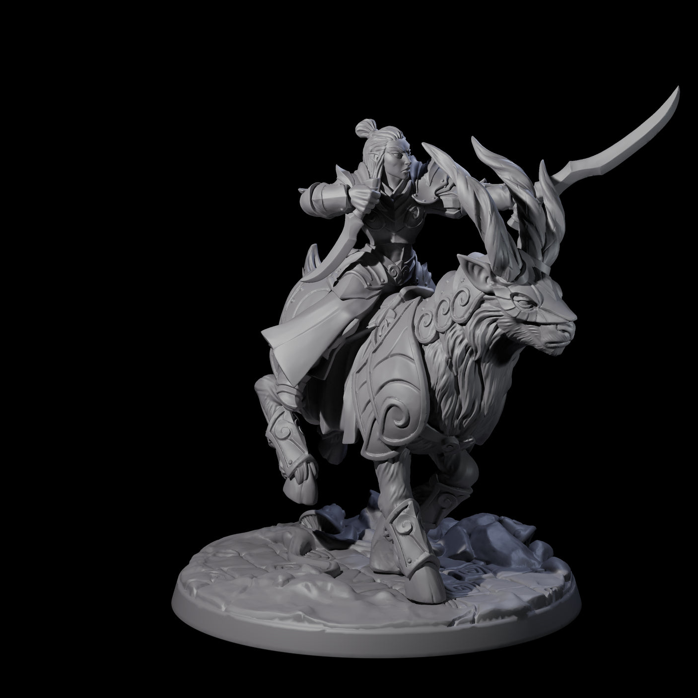 Honourable High Elf Rider on Giant Elk D