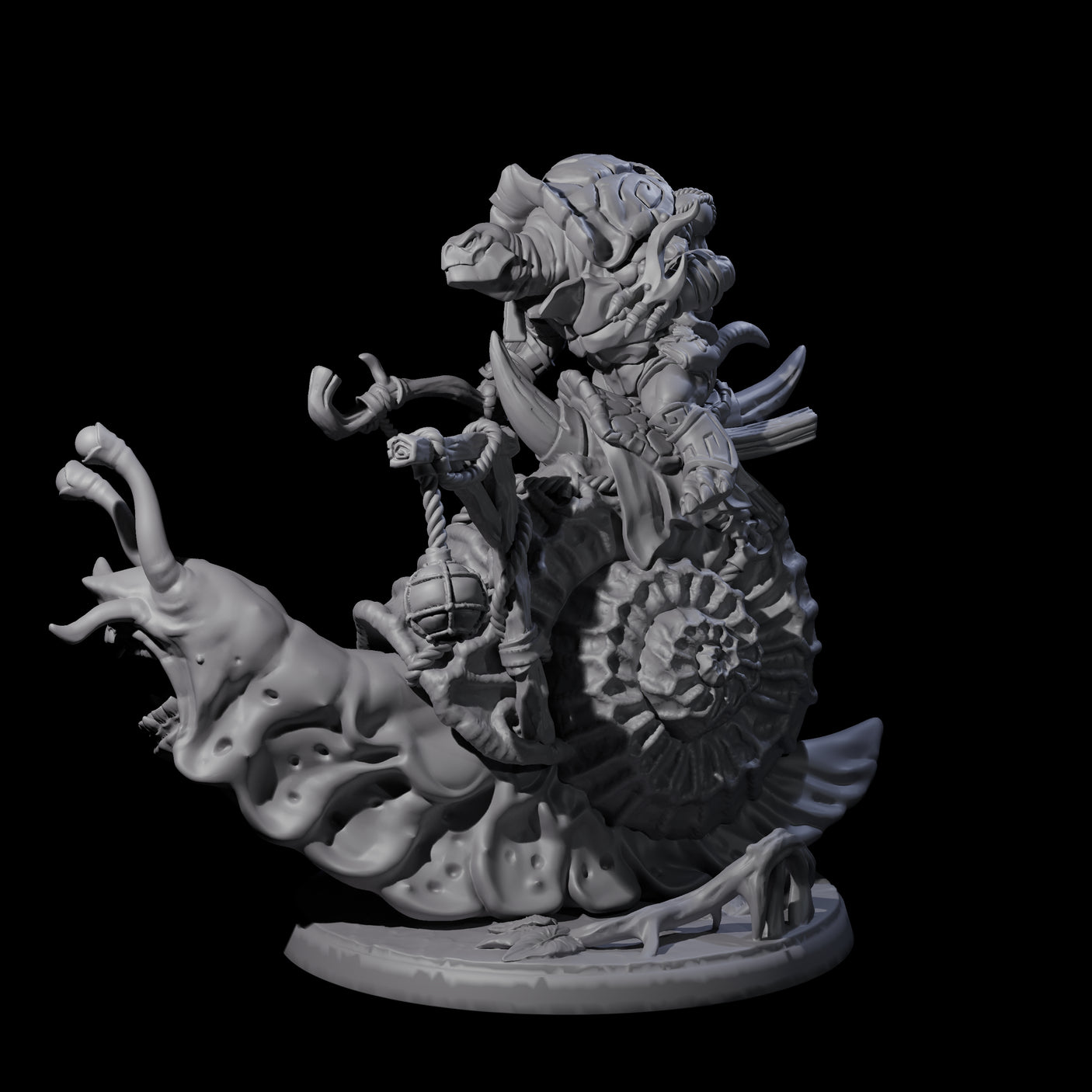 Tortle Warrior Riding Giant Snail A