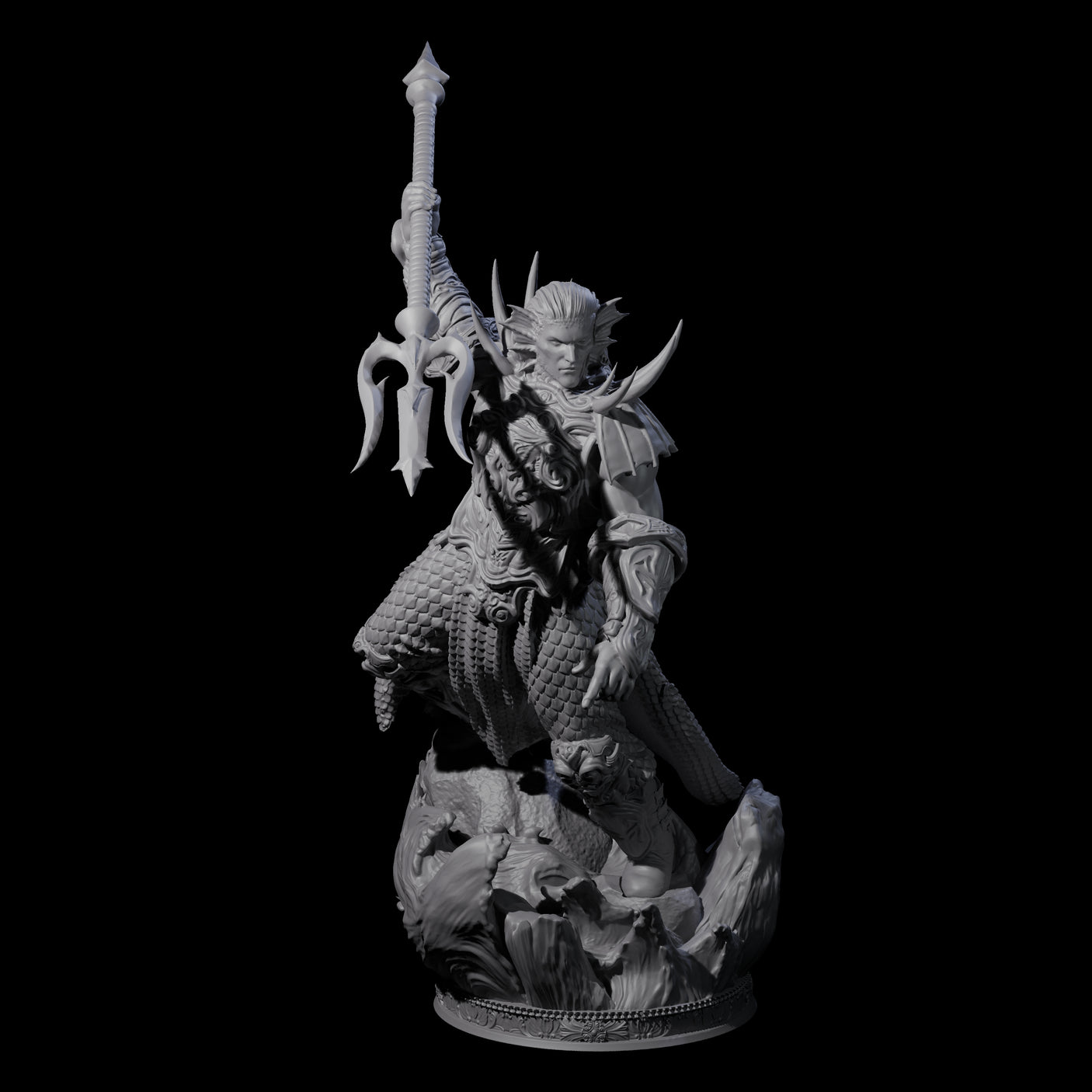 Proud Sea Elf Warrior