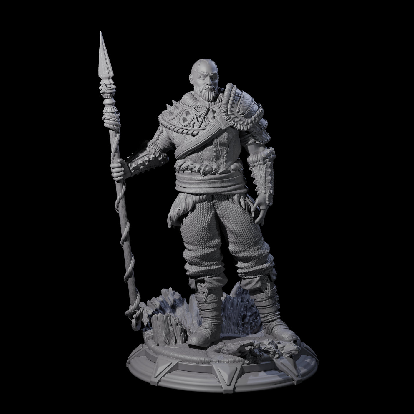 Stoic Northern Tribesman Warrior