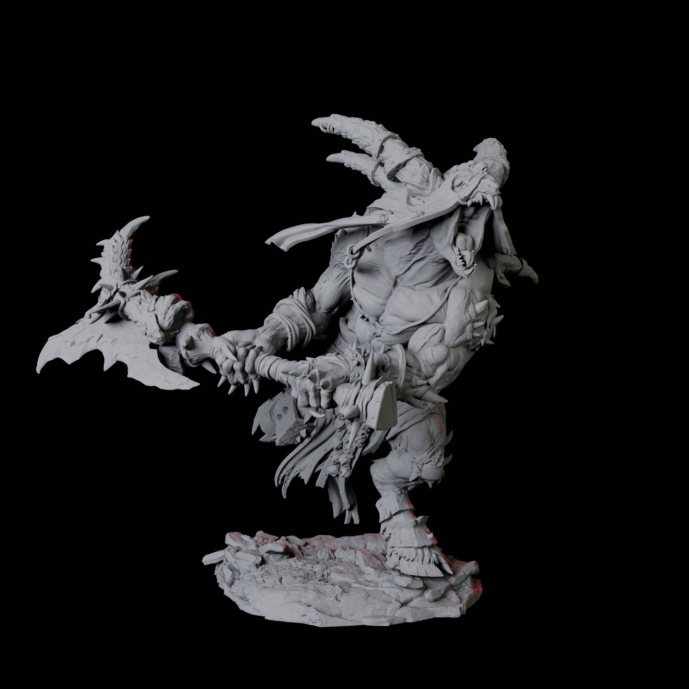 Giant Ratfolk Barbarian A
