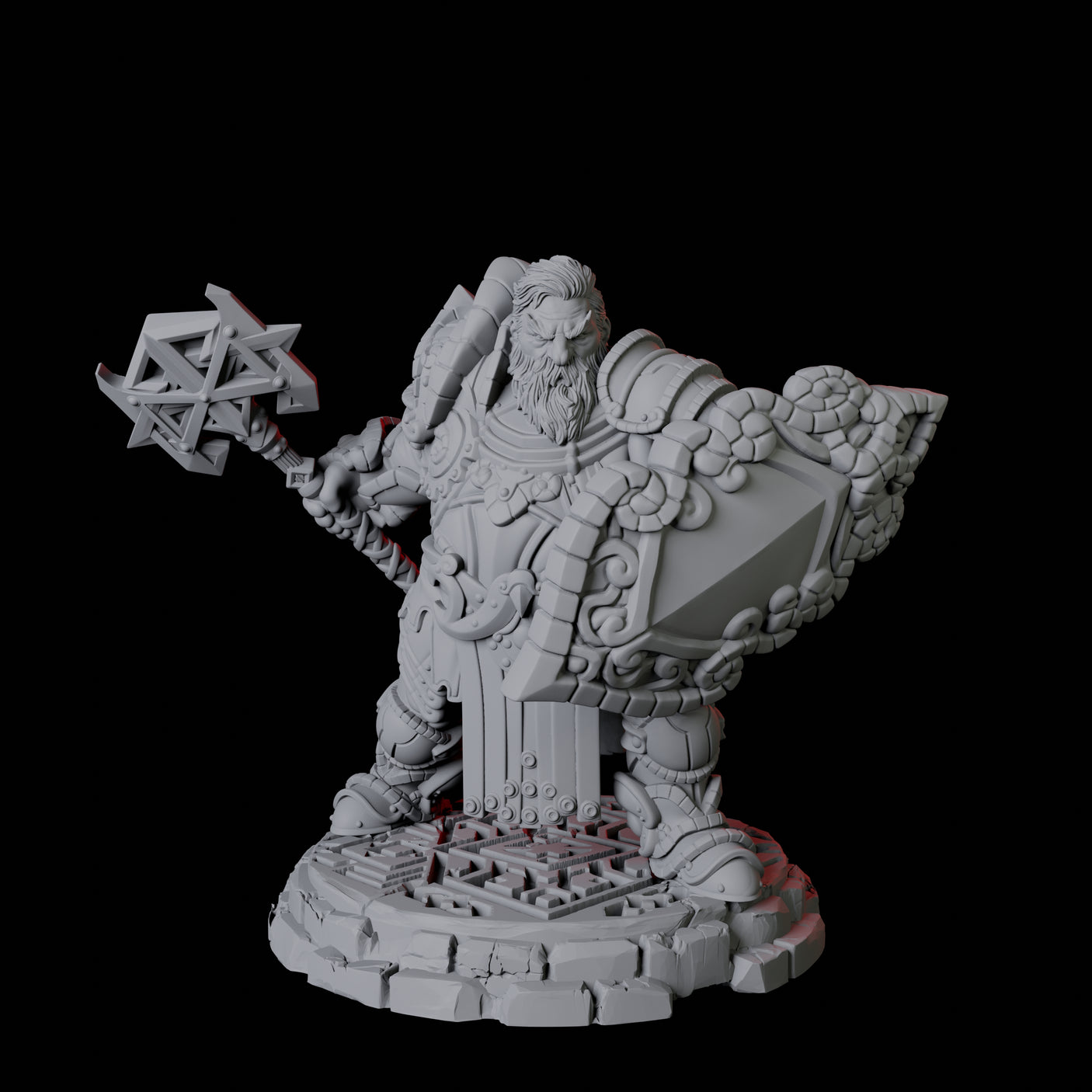 Heavy Armoured Dwarf Warrior D