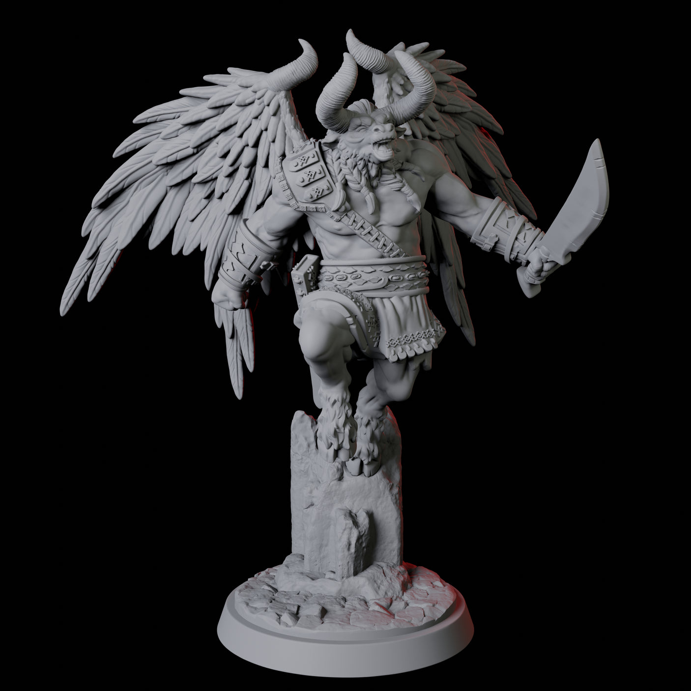 Winged Bull Man A