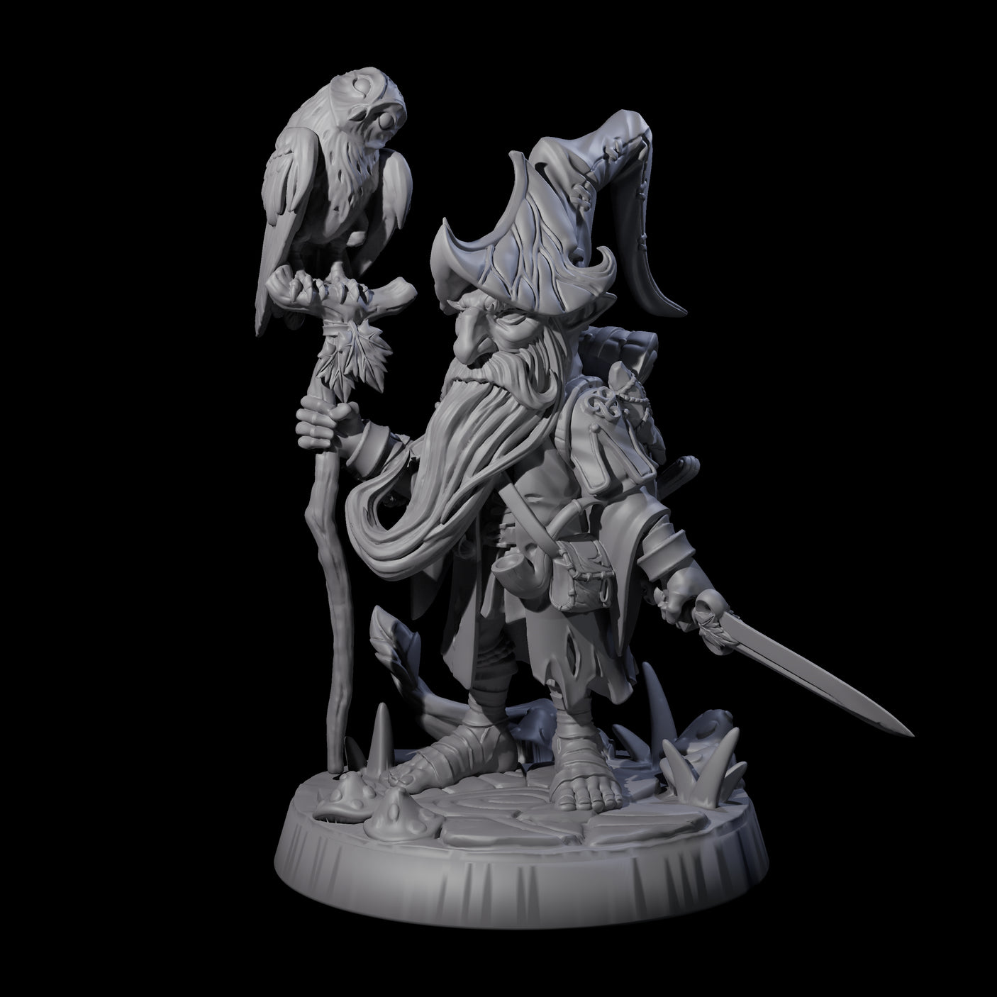 Salty Forest Halfling Wizard
