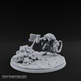 Spell Hurling Ratfolk Priest Miniature for Dungeons and Dragons, Pathfinder or other TTRPGs