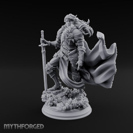 Sword at Rest Human Prince Miniature for Dungeons and Dragons, Pathfinder or other TTRPGs