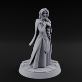Clutching Her Pearls Human Princess Miniature for Dungeons and Dragons, Pathfinder or other TTRPGs