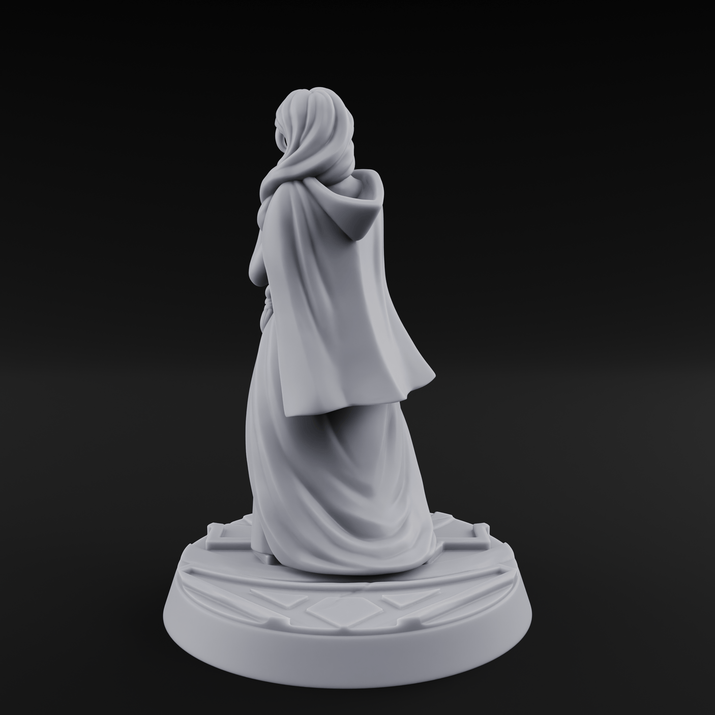 Clutching Her Pearls Human Princess Miniature for Dungeons and Dragons, Pathfinder or other TTRPGs