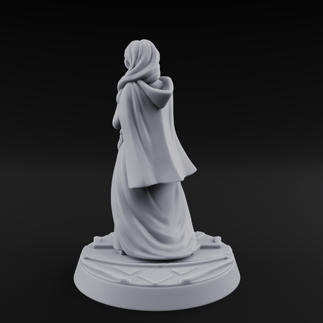 Clutching Her Pearls Human Princess Miniature for Dungeons and Dragons, Pathfinder or other TTRPGs