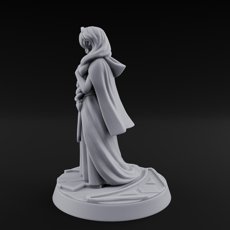 Clutching Her Pearls Human Princess Miniature for Dungeons and Dragons, Pathfinder or other TTRPGs