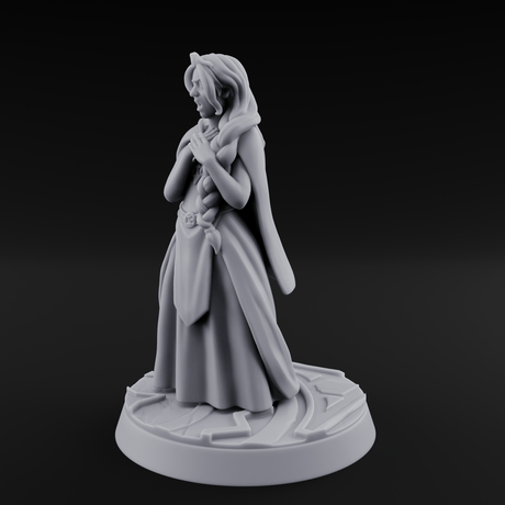 Clutching Her Pearls Human Princess Miniature for Dungeons and Dragons, Pathfinder or other TTRPGs