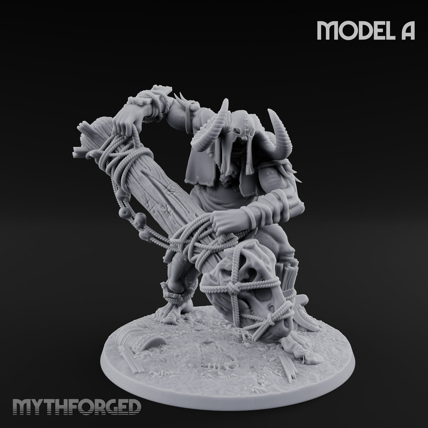 Prisoner Dangling Hill Giant Marauders A Miniature for Dungeons and Dragons, Pathfinder or other TTRPGs