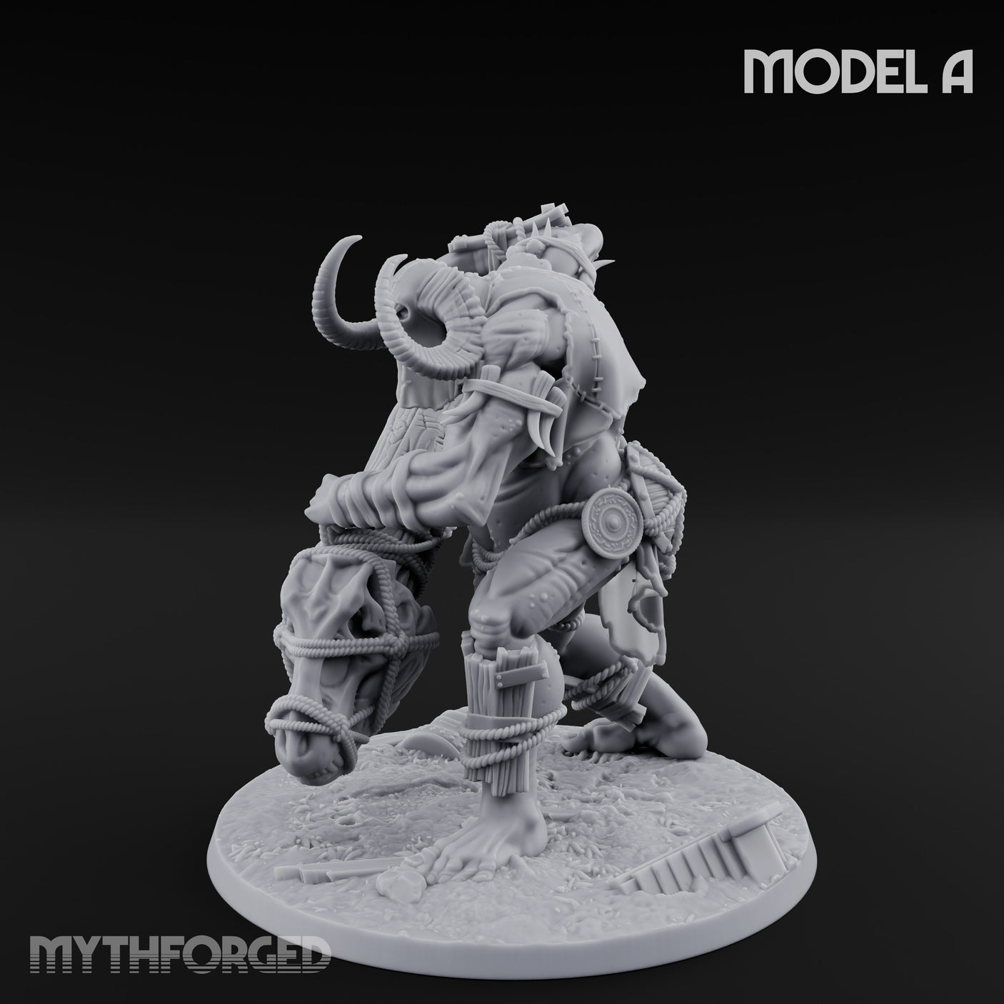 Prisoner Dangling Hill Giant Marauders A Miniature for Dungeons and Dragons, Pathfinder or other TTRPGs