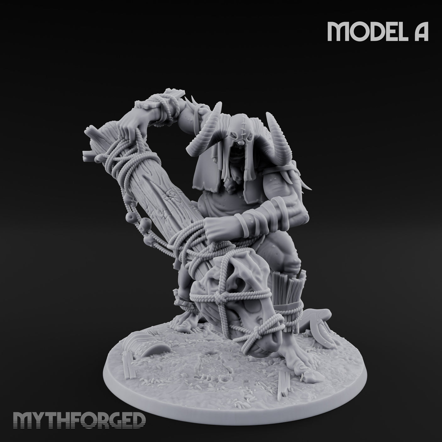 Prisoner Dangling Hill Giant Marauders A Miniature for Dungeons and Dragons, Pathfinder or other TTRPGs