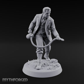 Tenure Cannot Save Him Now Human Professor with Canister Sprayer and Hose