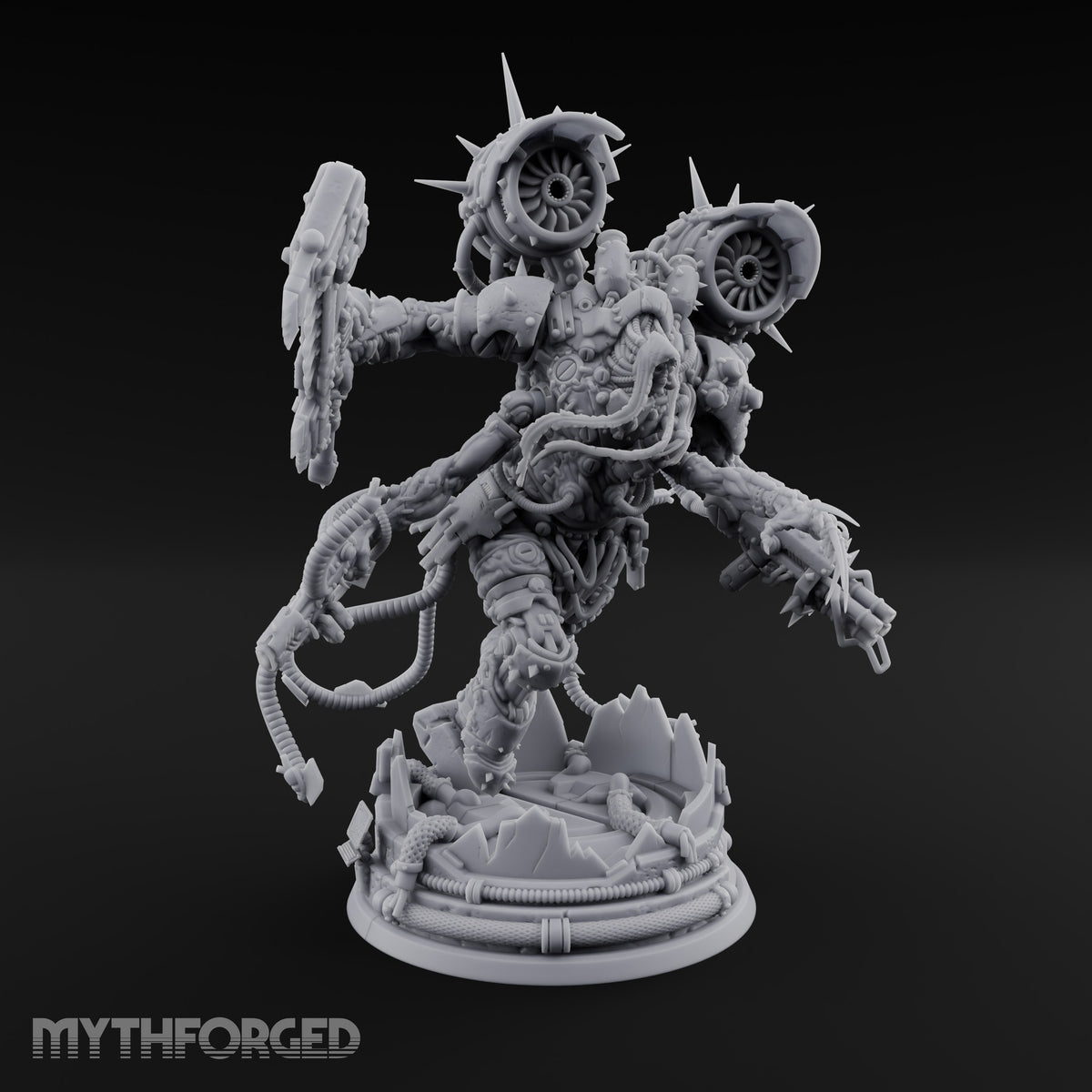 Two Turbines, Zero Restraint Flesh Golem Cyber Brute — No FX
