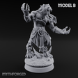 Perched And Brandishing Rakshasa Prowlers B Miniature for Dungeons and Dragons, Pathfinder or other TTRPGs