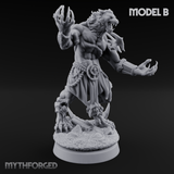 Perched And Brandishing Rakshasa Prowlers B Miniature for Dungeons and Dragons, Pathfinder or other TTRPGs
