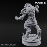 Perched And Brandishing Rakshasa Prowlers B Miniature for Dungeons and Dragons, Pathfinder or other TTRPGs