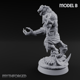 Perched And Brandishing Rakshasa Prowlers B Miniature for Dungeons and Dragons, Pathfinder or other TTRPGs