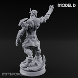 Perched And Brandishing Rakshasa Prowlers D Miniature for Dungeons and Dragons, Pathfinder or other TTRPGs