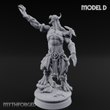 Perched And Brandishing Rakshasa Prowlers D Miniature for Dungeons and Dragons, Pathfinder or other TTRPGs
