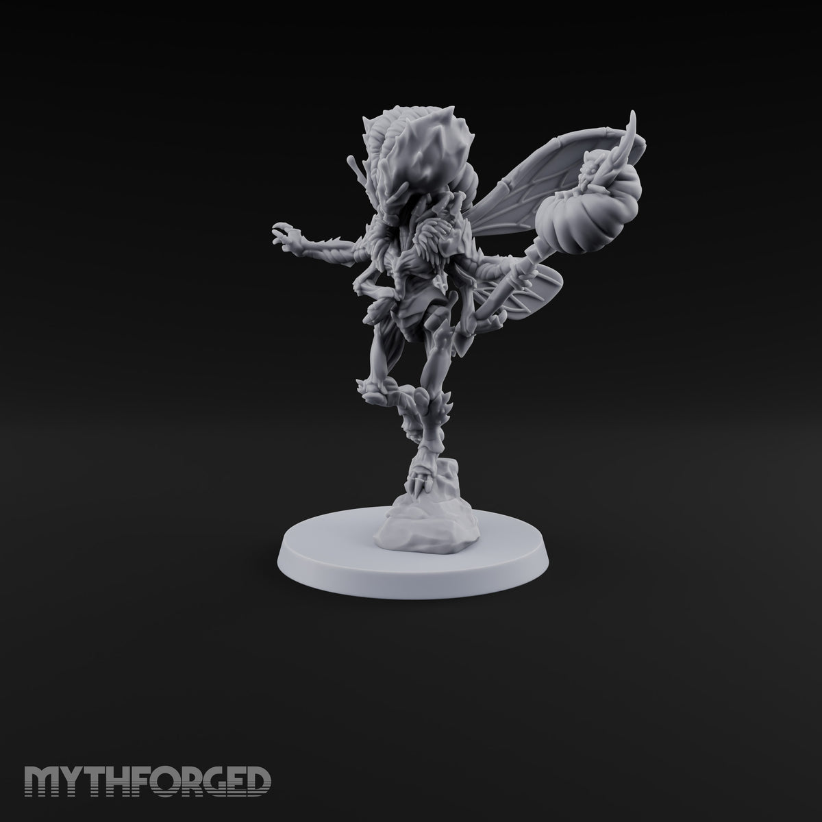 Buzzing Inside Your Skull Chasme Winged Insect Demon with Staff