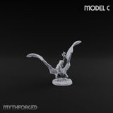 Pterror Riding Lizardfolk Beast Riders Miniature for Dungeons and Dragons, Pathfinder or other TTRPGs