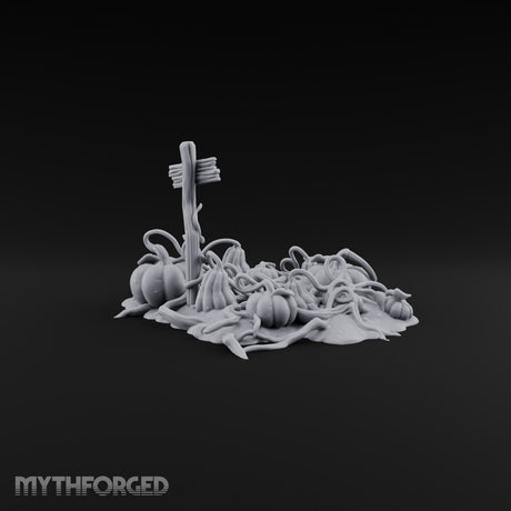 Scarecrow-Tended Vegetable Patch C Miniature for Dungeons and Dragons, Pathfinder or other TTRPGs